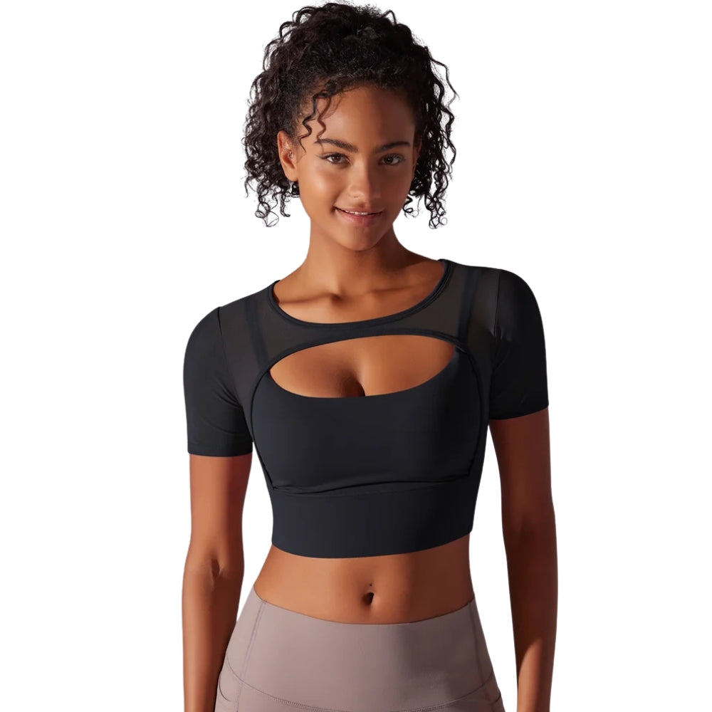 Fitness Double Layer Yoga Clothing Top Women