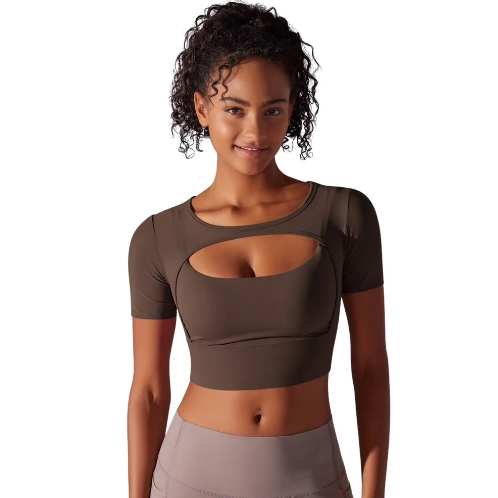 Fitness Double Layer Yoga Clothing Top Women