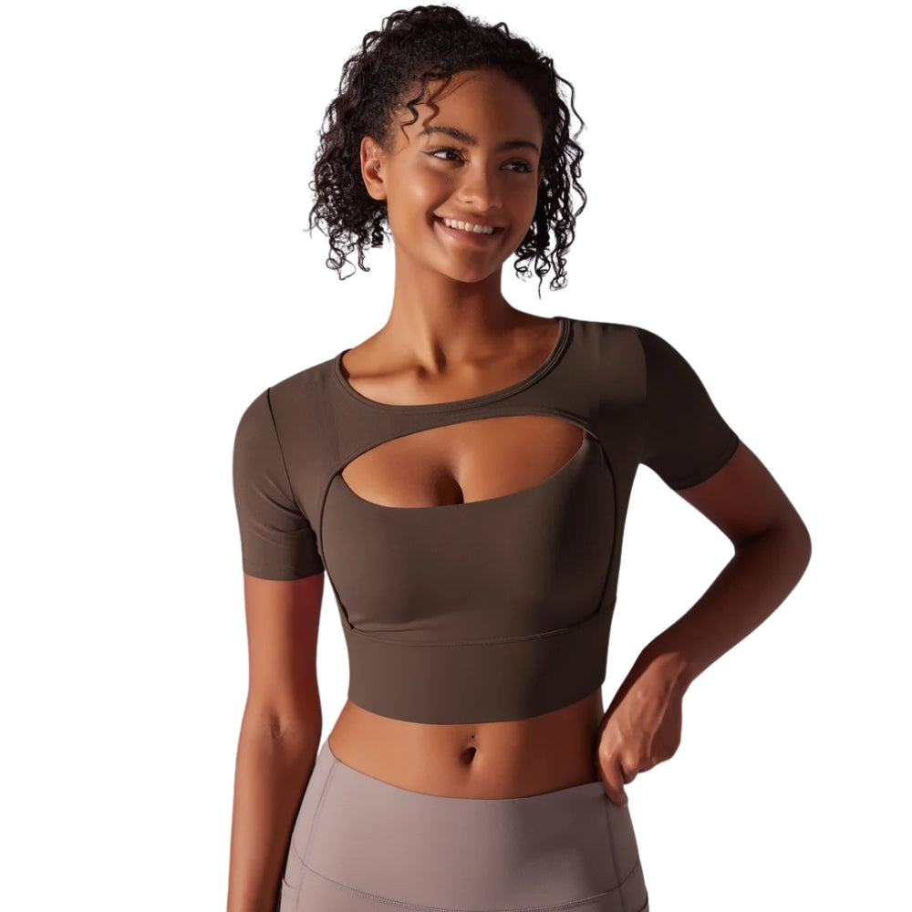 Fitness Double Layer Yoga Clothing Top Women