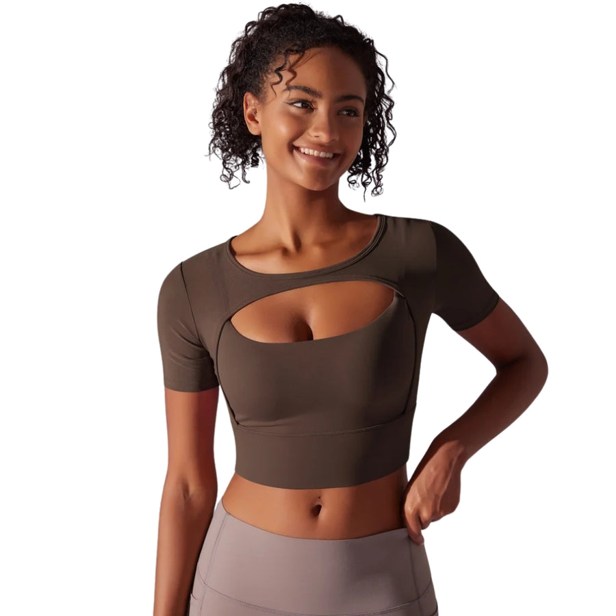 Fitness Double Layer Yoga Clothing Top Women
