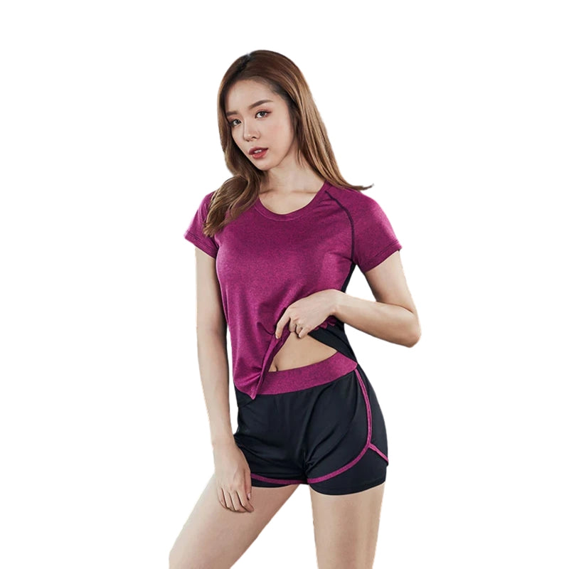 The gym runs a two-piece set
