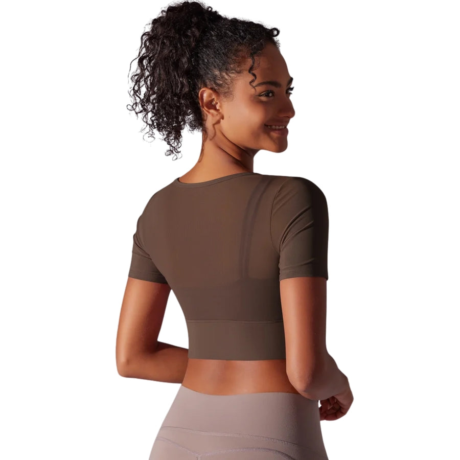 Fitness Double Layer Yoga Clothing Top Women
