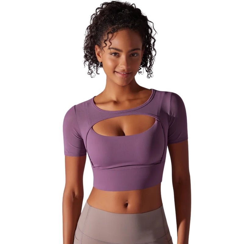 Fitness Double Layer Yoga Clothing Top Women