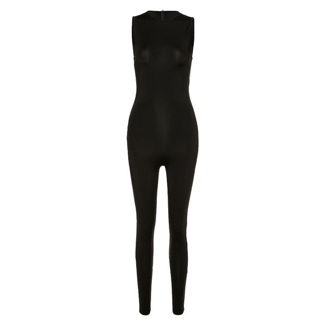 Women Sleeveless Gym Clothing Yoga Set Slim High Waist Sports Jumpsuit Sports Workout Active Wear Skinny Rompers