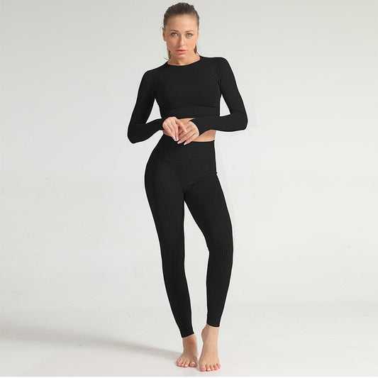 Yoga Sets 2 Piece Women Sport Outfits Workout Sets Exercise Sportswear Gym Jogger Actiivewear Running Suits Fitness Clothes